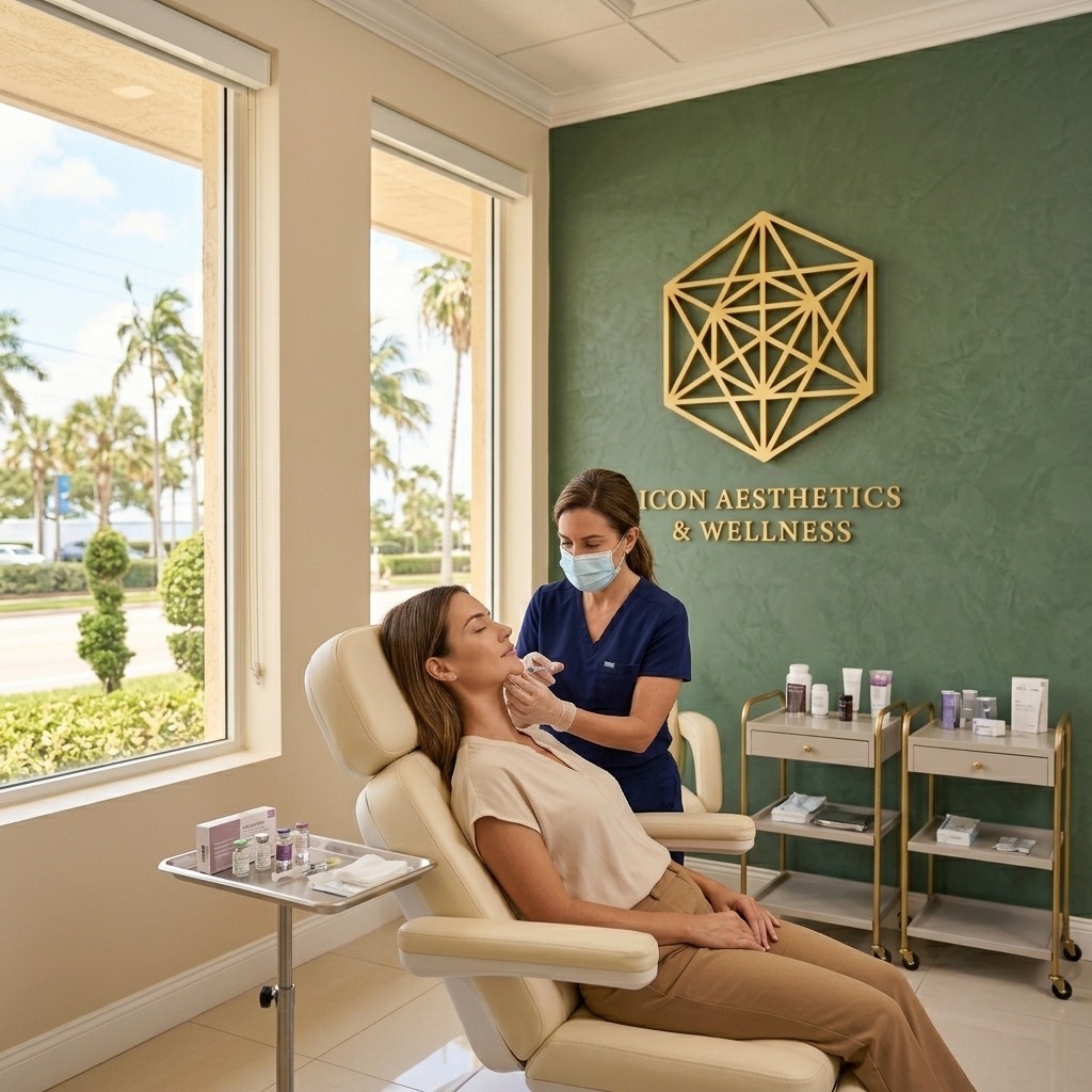 Facial balancing consultation at Icon Aesthetics & Wellness in Pompano Beach