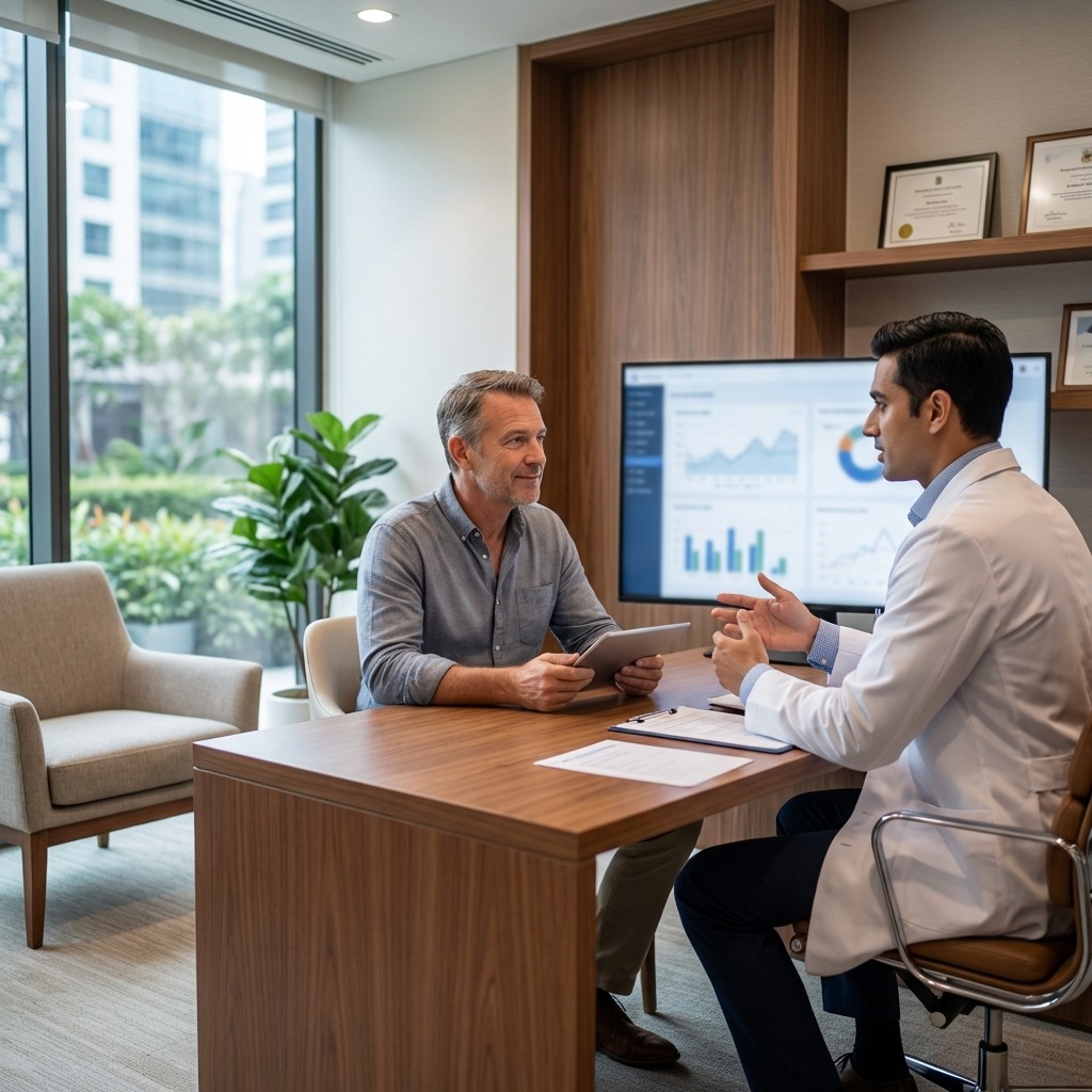 Active man living well after Low T treatment at Icon